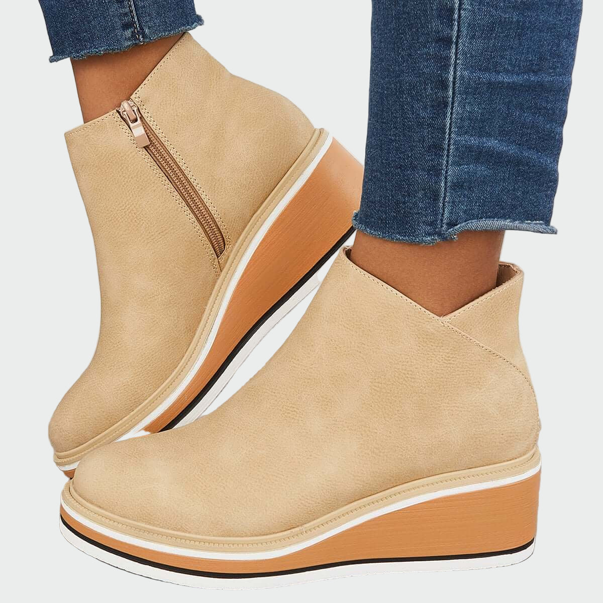 Panna | Fekete platformos bőrcipő nőknek