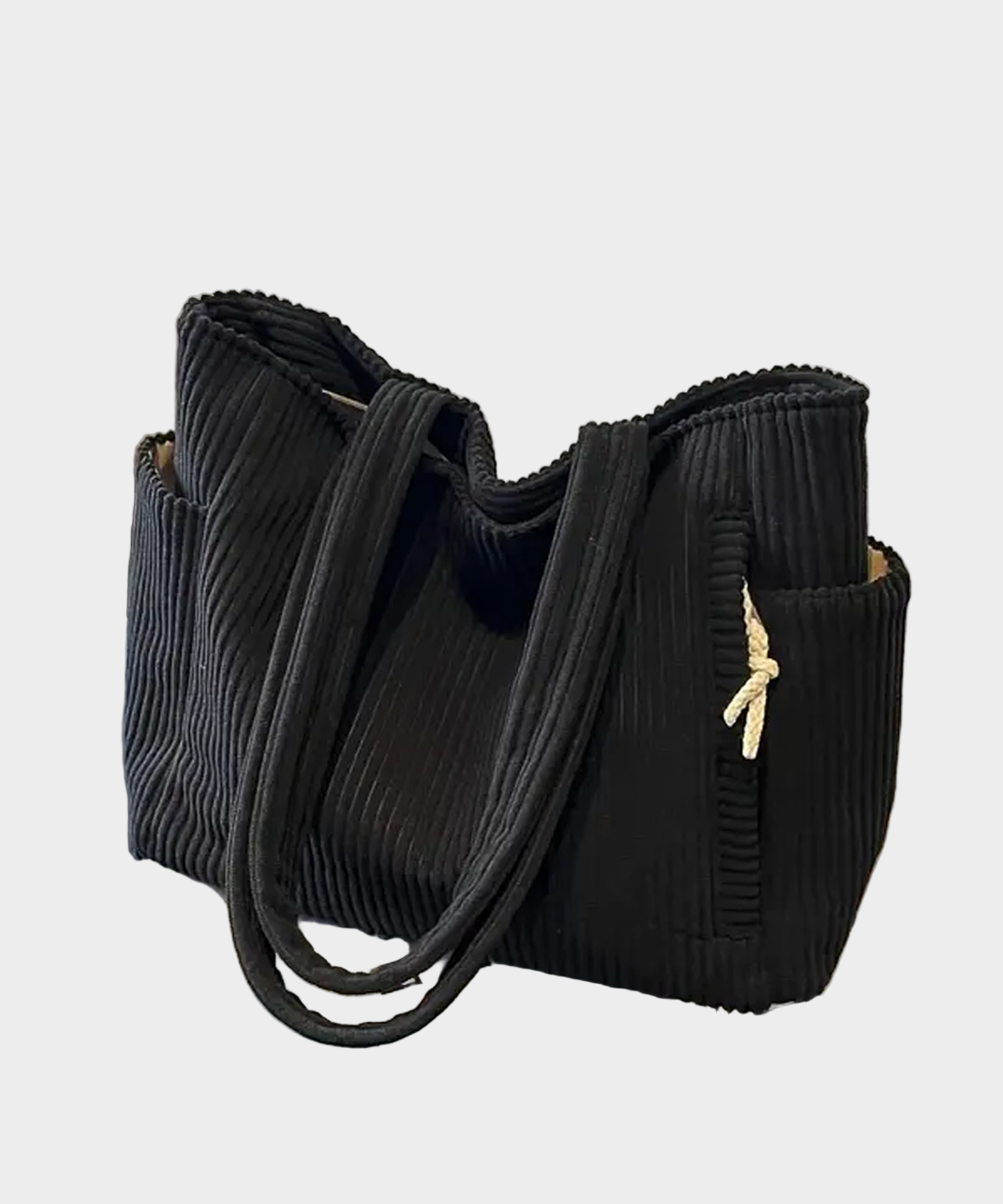 Dóra | Zöld csíkos textiltáska mindennapokra