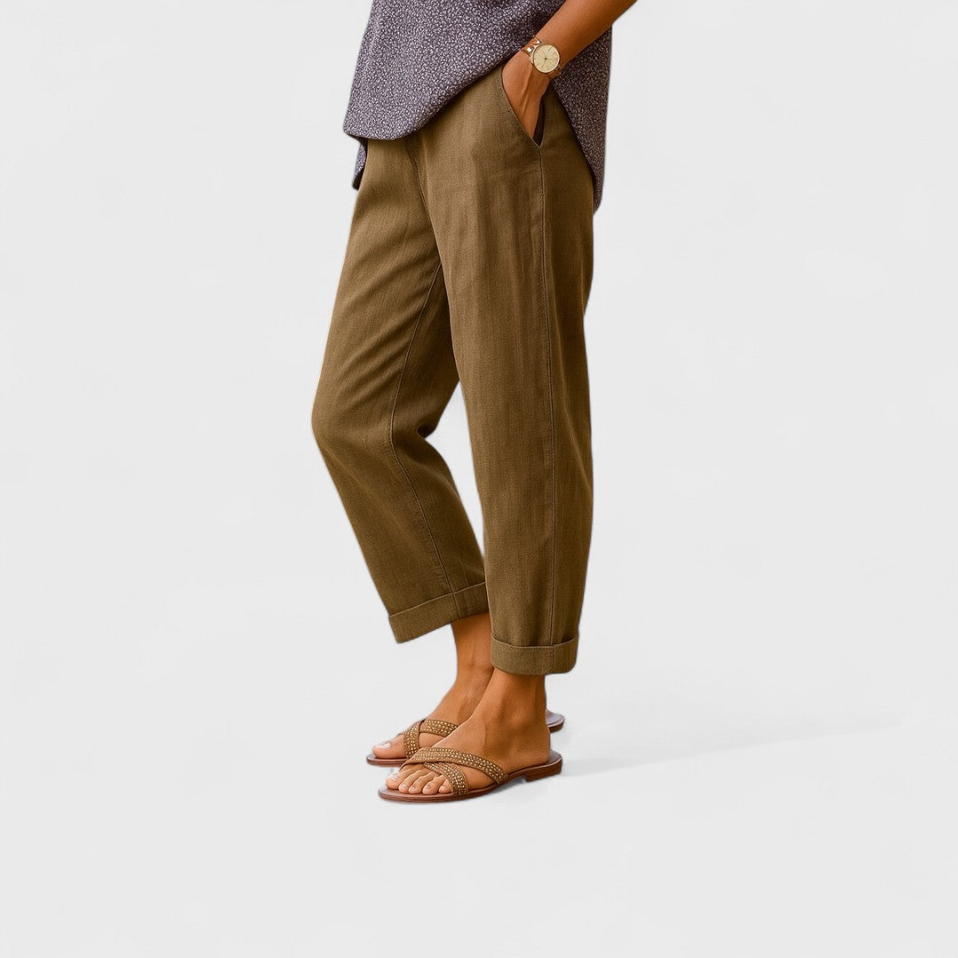 Otúlie | Könnyű len nadrág nyárra