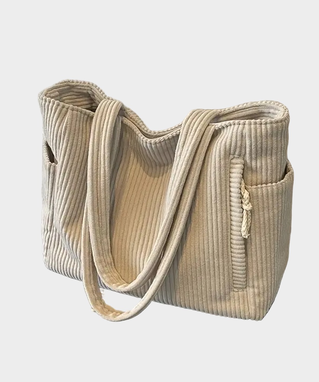 Dóra | Zöld csíkos textiltáska mindennapokra