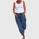 Ilona | Laza egyszínű hosszú nadrág