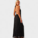 Adilin | Nyakpántos elegáns hosszú ruha