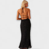 Adilin | Nyakpántos elegáns hosszú ruha