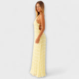 Adilin | Nyakpántos elegáns hosszú ruha