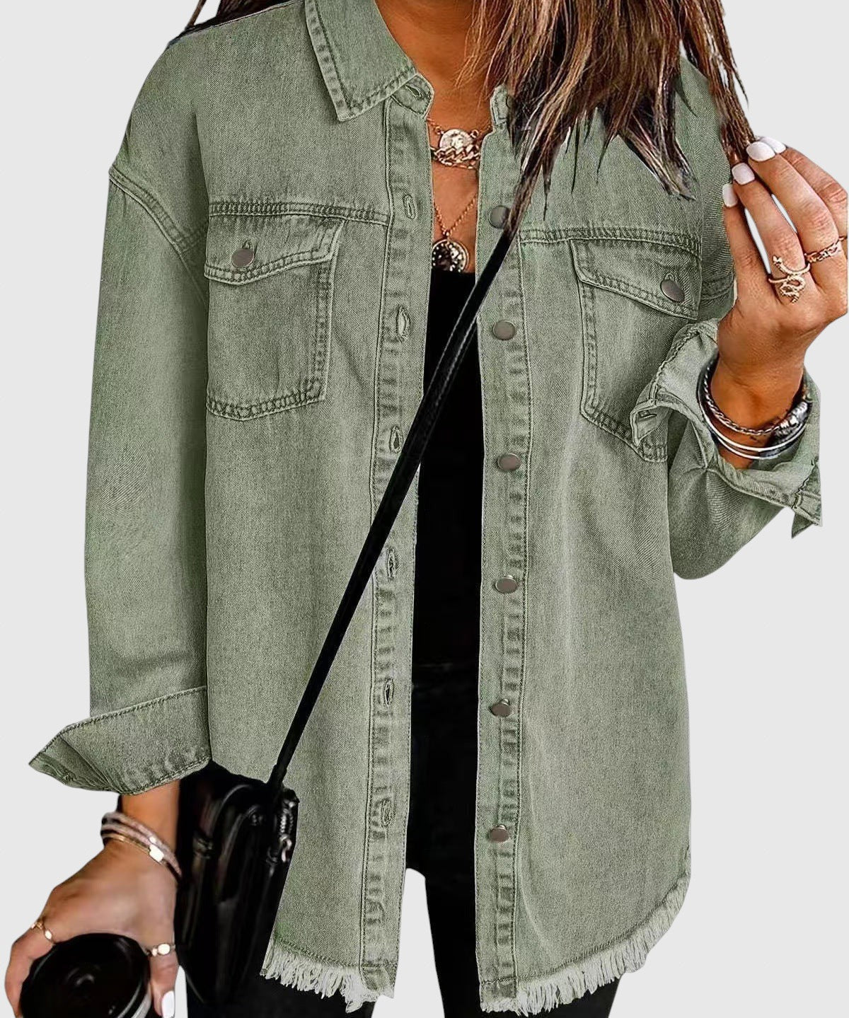 Róza | Női városi bőrkabát elegáns