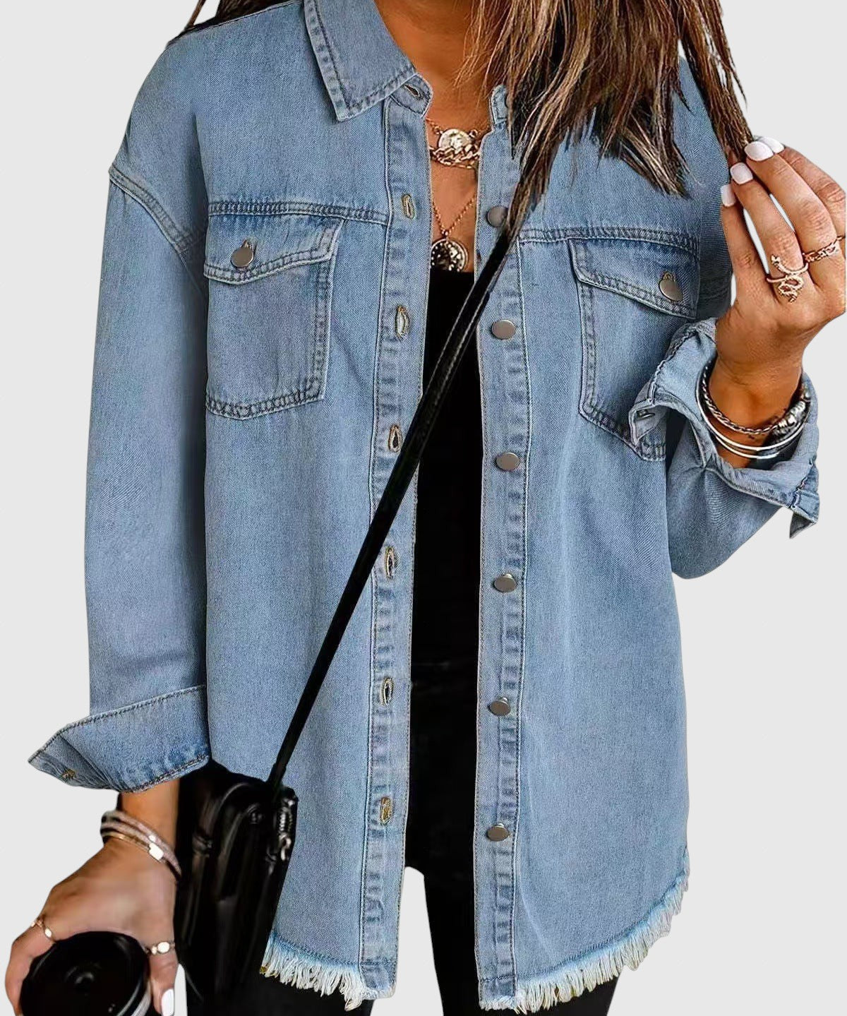 Róza | Női városi bőrkabát elegáns