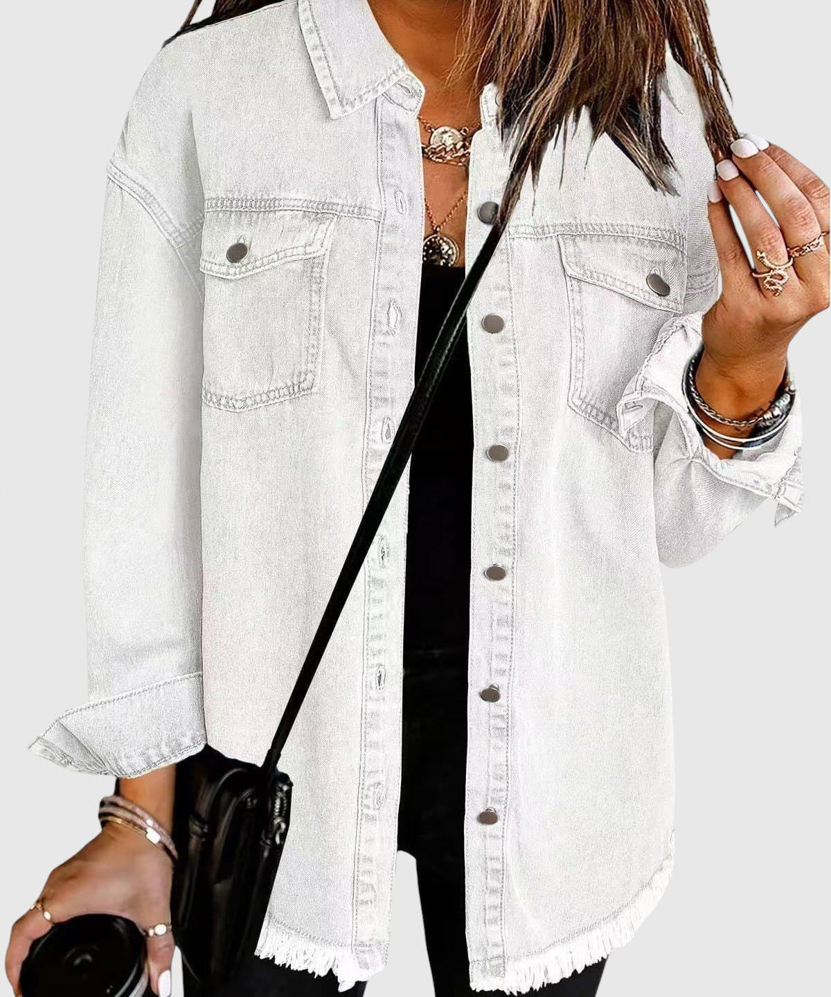 Róza | Női városi bőrkabát elegáns