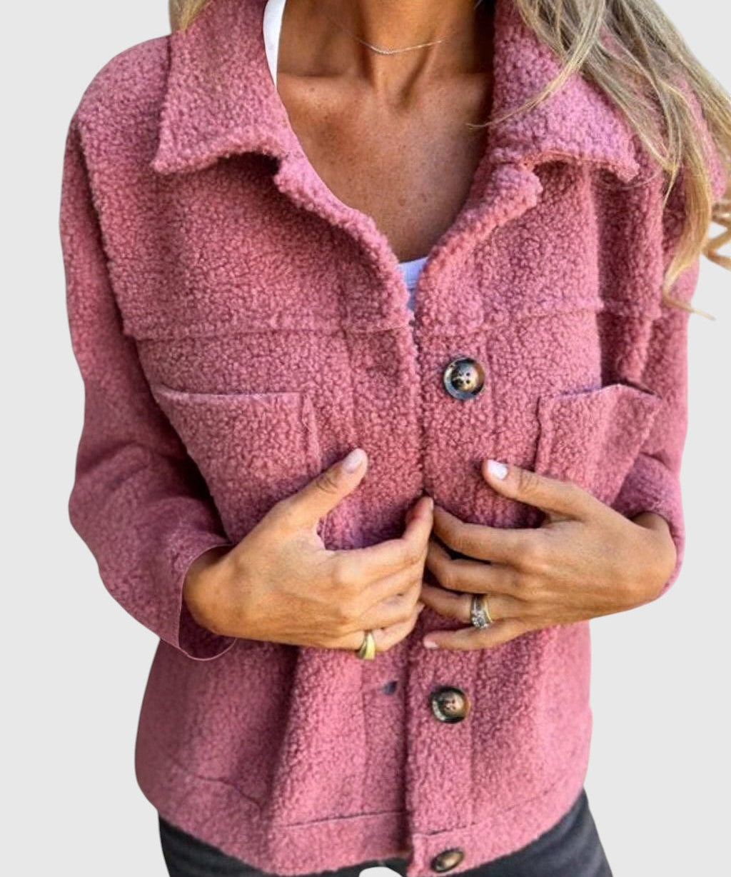 Nóra | Puha meleg teddy kabát