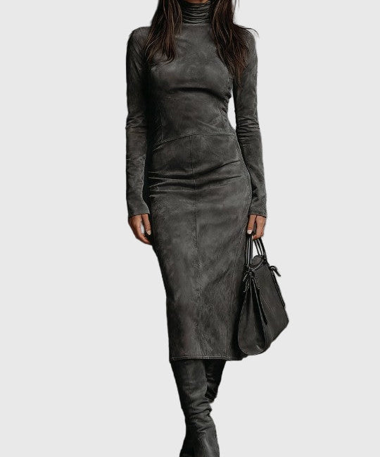 Ava | Suede Midi Ruha