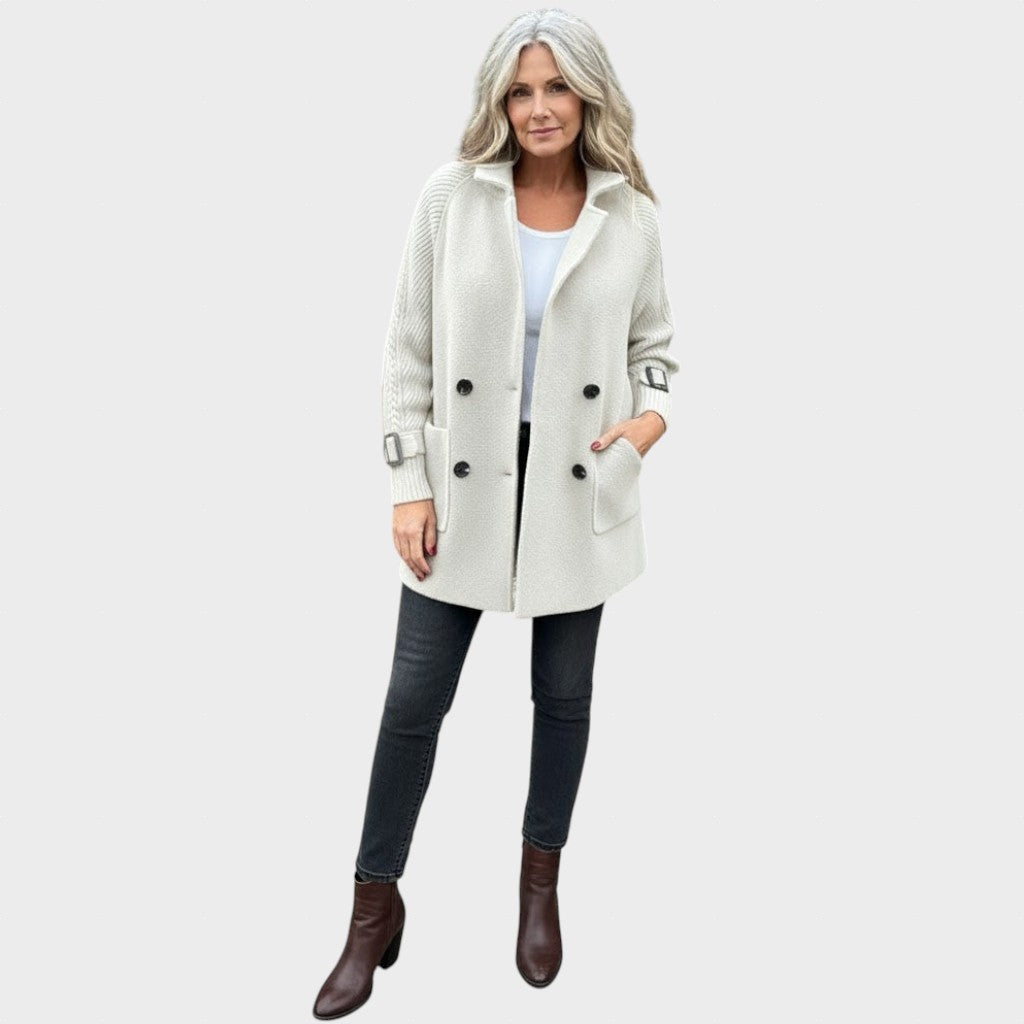 Rózsa | Középhosszú kabát dupla gombolással