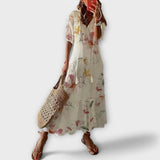 Betina | Лятна макси рокля в земни тонове