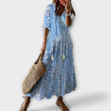 Betina | Лятна макси рокля в земни тонове